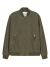 Closed Bomber Jacket In Green