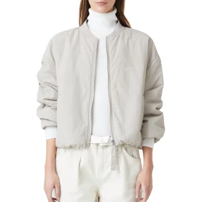 CLOSED BOMBER JACKET IN PLASTER BIEGE