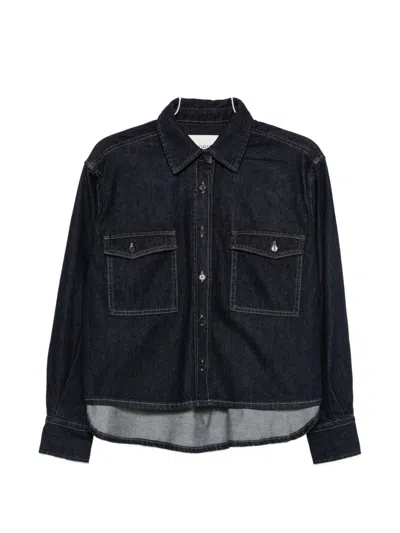 Closed Boxy Fit Denim Shirt In Blue