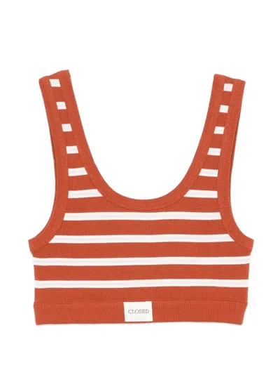Closed Cotton Bralette Bra In Brown