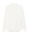 Closed Button-down Long-sleeved Shirt In White
