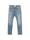 Closed Button Jeans In Blue
