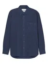 Closed Button-up Shirt In Blue