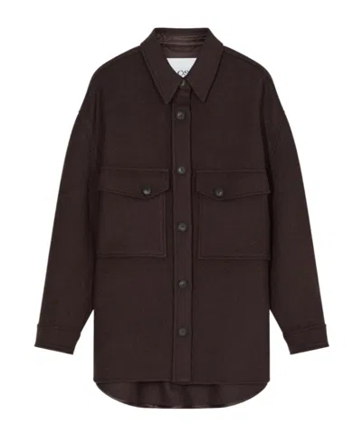 CLOSED BUTTON-UP OVERSIZED JACKET