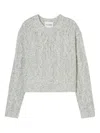 Closed Cable-knit Sweater In Gray