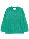 Closed Cable Long Sleeve Clothing In Green