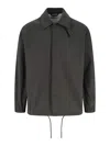 Closed Logo Shirt Jacket In Black