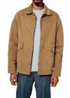 Closed Cargo Jacket In Golden Moss In Brown