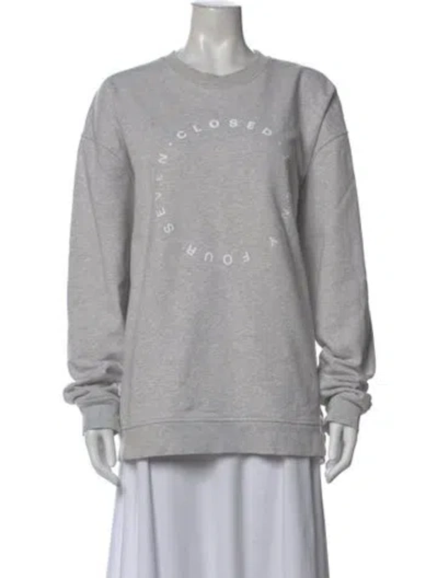 Pre-owned Closed Cashmere Crew Neck Sweater In Gray