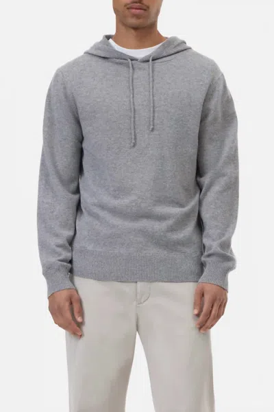 Closed Cashmere Hoodie In Light Grey Melange In Gray