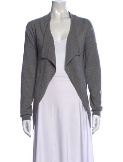 Pre-owned Closed Cashmere Open Front Sweater In Grey