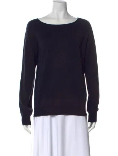 Pre-owned Closed Cashmere Scoop Neck Sweater In Blue