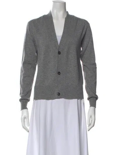 Pre-owned Closed Cashmere V-neck Sweater In Gray
