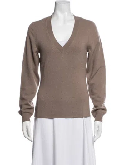Pre-owned Closed Cashmere V-neck Sweater In Grey
