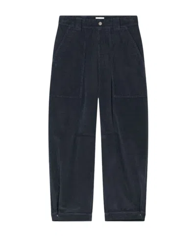 Closed Casual Trousers With Belt Loops In Blue