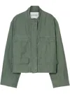 Closed Cropped Field Jacket Matcha Green In Green