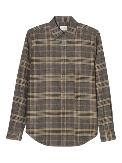 Closed Checked Cotton Shirt In Brown