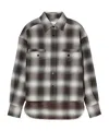 Closed Cropped Front Oversized Shirt In Multi