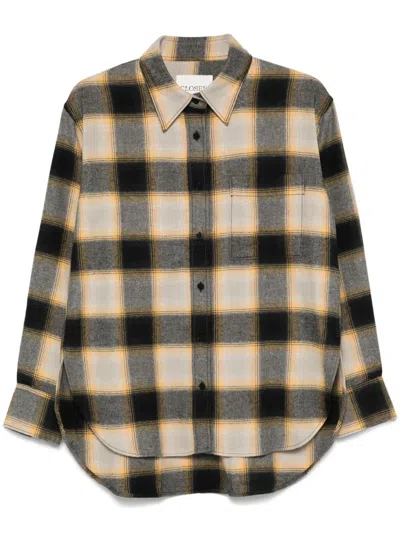 Closed Checked Shirt In Yellow