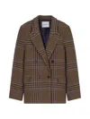 Closed Check-pattern Double-breasted Blazer In Multi