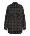 Closed Check-pattern Oversized Shirt In Multi