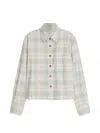 Closed Check-print Oversized Shirt In Multi