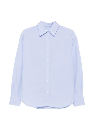 Closed Chest-pocket Button-down Shirt In Blue