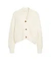 Closed Chunky Knit Cardigan With Classic V-neck And Button Closure In Neutral