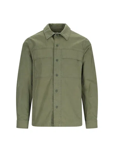 Closed Classic Cotton Button-up Shirt In Green