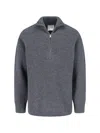 Closed Classic Grey Sweater With Round Neckline In Gray