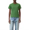 Closed Classic Round-neck T-shirt In Matcha Green In Green