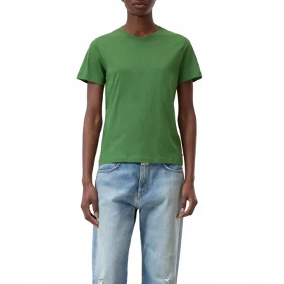 Closed Classic Round-neck T-shirt In Matcha Green In Multi