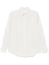 Closed Classy Long Cuff Blouse In 212 Shortbread Beige