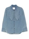 Closed Collared Denim Shirt In Blue