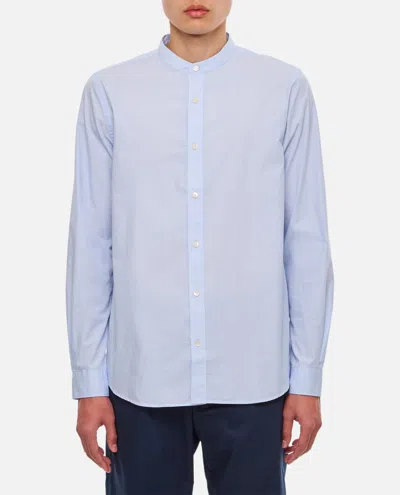 Closed Collarless Shirt In Blue