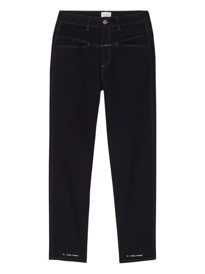 Closed Contrast-stitch Jeans In Black