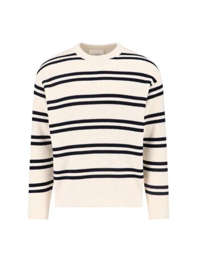 Closed Contrasting Stripe Knit Sweater With Relaxed Fit In Multi