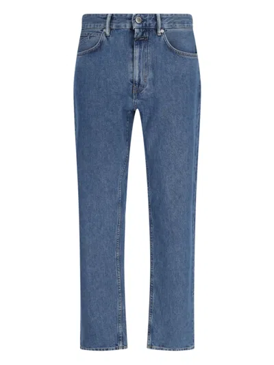 Closed Cooper True Straight Jeans In Blue