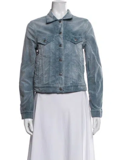 Pre-owned Closed Corduroy Denim Jacket In Blue