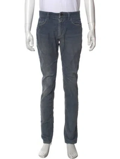 Pre-owned Closed Corduroy Pants In Blue/grey