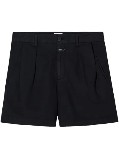 Closed Cotton And Linen Shorts In Black