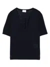 Closed Cotton And Linen V-necked T-shirt