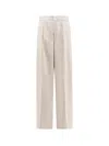 CLOSED COTTON BLEND TROUSER WITH FRONTAL PINCES