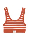 Closed Cotton Bralette Bra In Brown