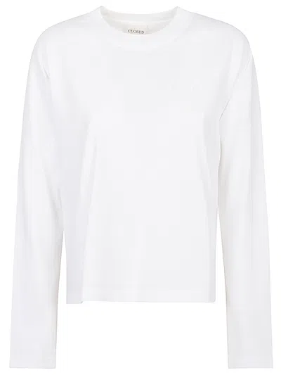 Closed Cotton Crewneck Sweater In White