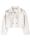 CLOSED CLOSED COTTON CROPPED TRENCH