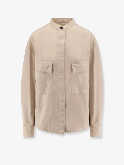 Closed Cotton Jacket With Pockets