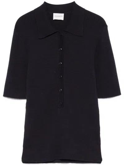 CLOSED CLOSED COTTON KNITTED POLO SHIRT