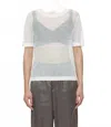 Closed Cotton-linen Short Sleeve Top In Ivory In White