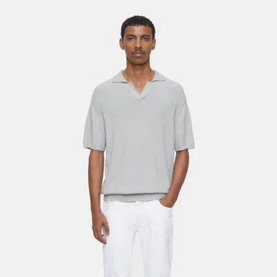 Closed Cotton Mix Polo T-shirt In Grey